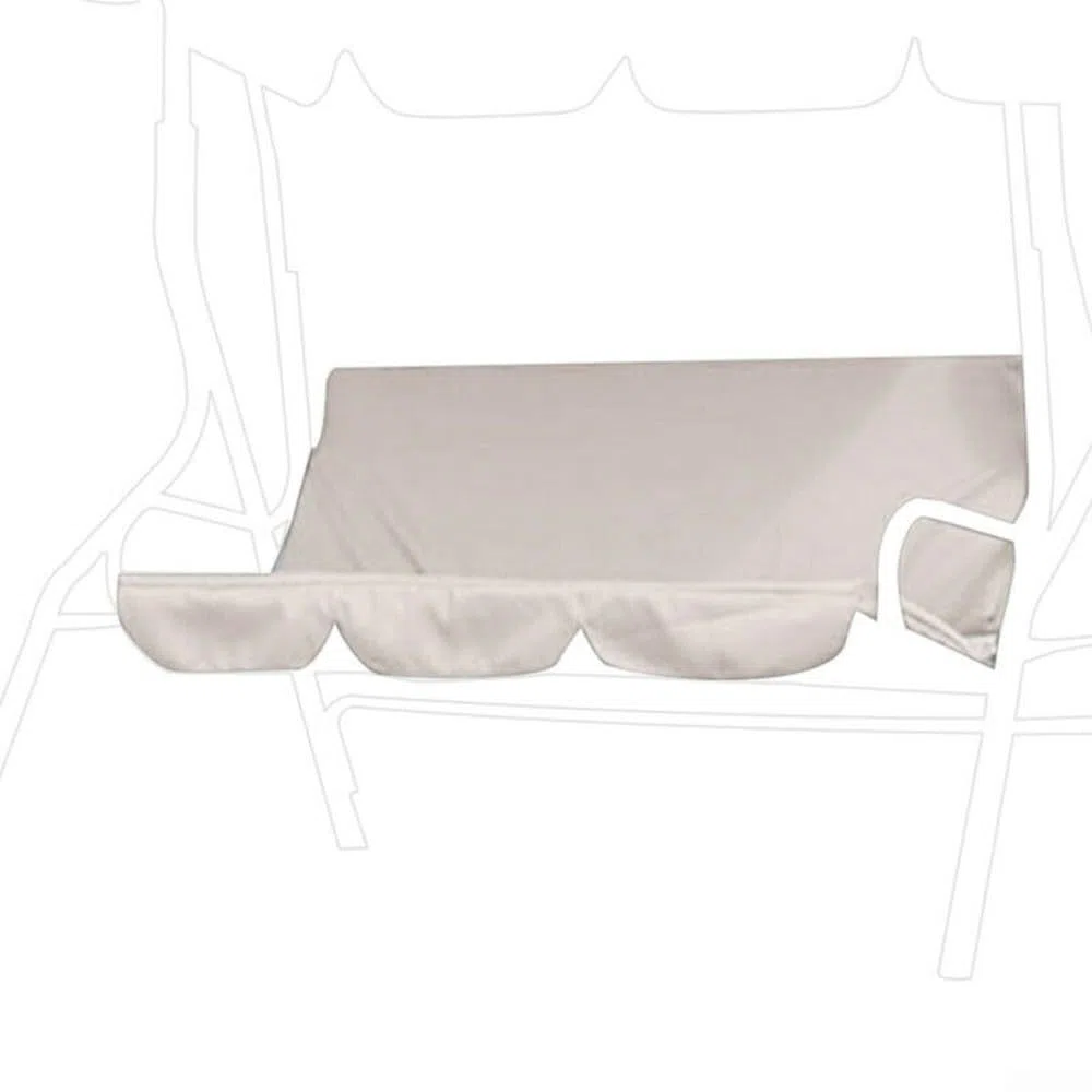 Copertura per Altalena da Giardino, 150 cm Copertura di Ricambio per Panca da Giardino, Impermeabile e Antistrappo Copertura per Sedia da Esterno, Adatto per Sedie a Dondolo da 2 e 3 Posti, Beige
