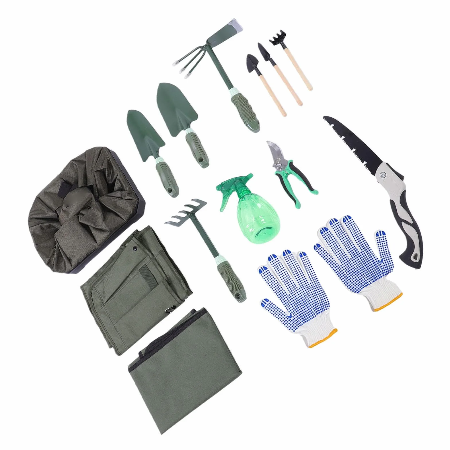 Set Attrezzi Da Giardinaggio, Rivestimento Antiruggine Manico Ergonomico Set Attrezzi Da Giardino, Kit Da Giardinaggio Per Donne Con Borsa Di Grande Capacità E Per La Mamma Festa Della Mamma