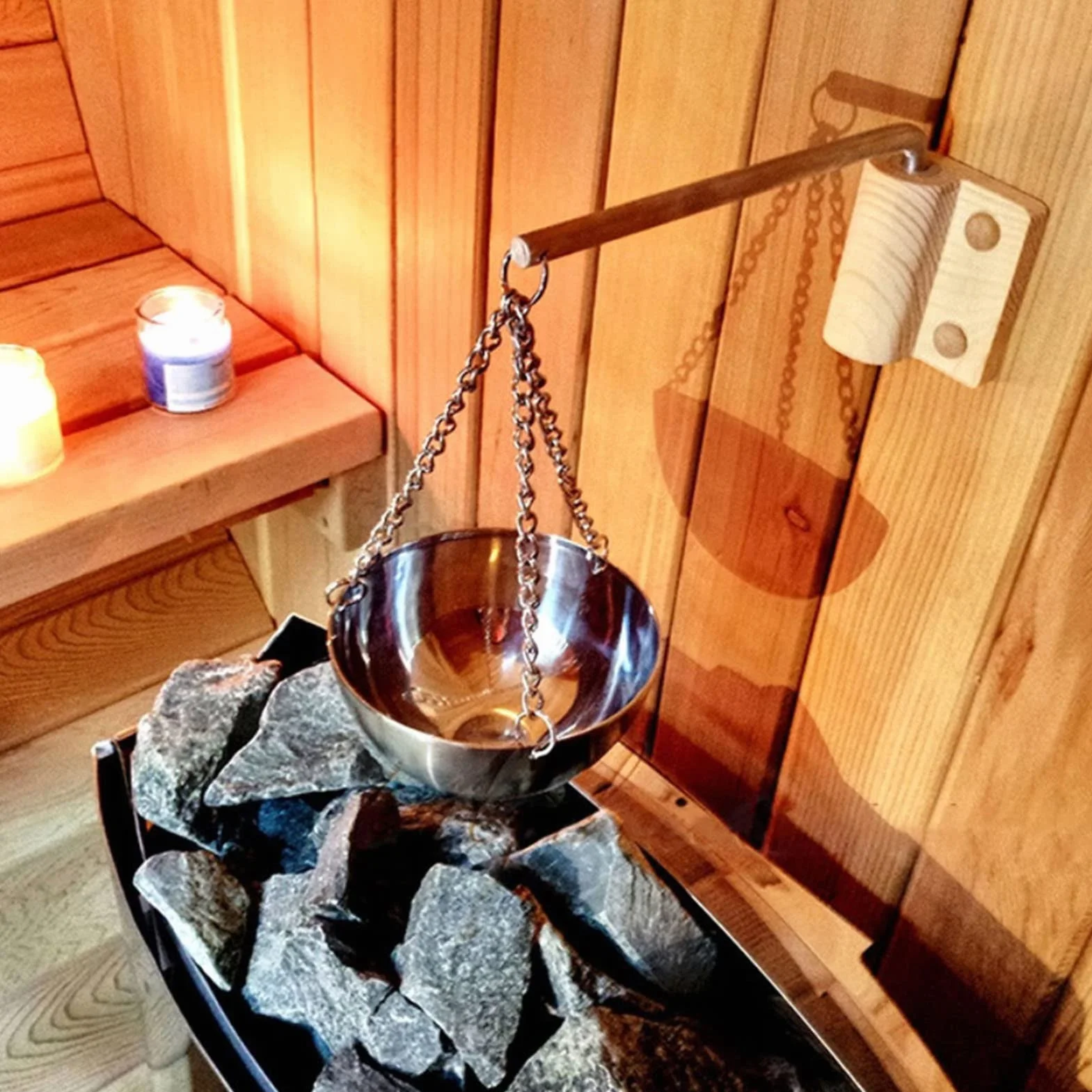 Jenngaoo Ciotola per Sauna, Coppa Olio per Aromaterapia per Sauna, 120ml Aroma Tazza di Olio Essenziale in Acciaio Inossidabile Accessori per Sauna e Spa