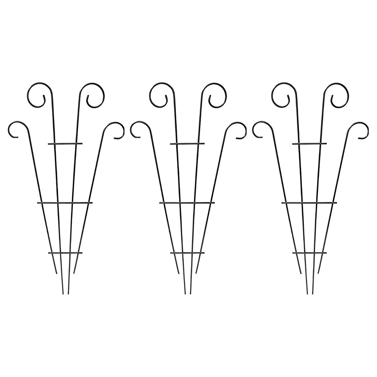 3 pezzi traliccio per piante rampicanti e piante in vaso - gabbia per piante, accessori da giardino, supporto per piante antiruggine vaso da arrampicata per viti