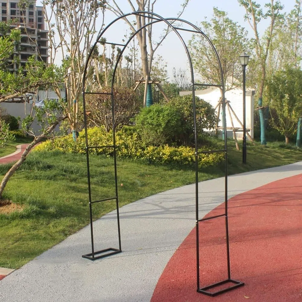 Arco da giardino regolabile in metallo, 1,2-3,5 m, resistente alle intemperie, per matrimoni ed eventi, decorazione decorativa da giardino, durevole