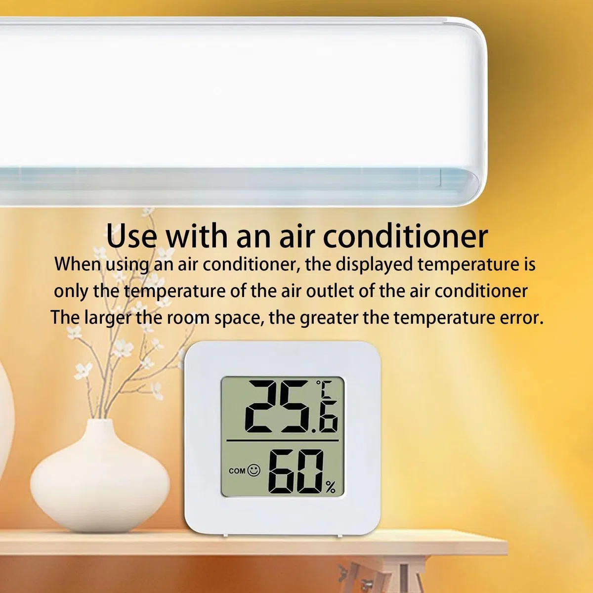 Monitoraggio 'umidità a temperatura - misuratore di umidità igrometro | digitale con indicatore di espressione,Sensore di umidità interna Indicatore di comfort 'aria per serre, appartamenti, incuba