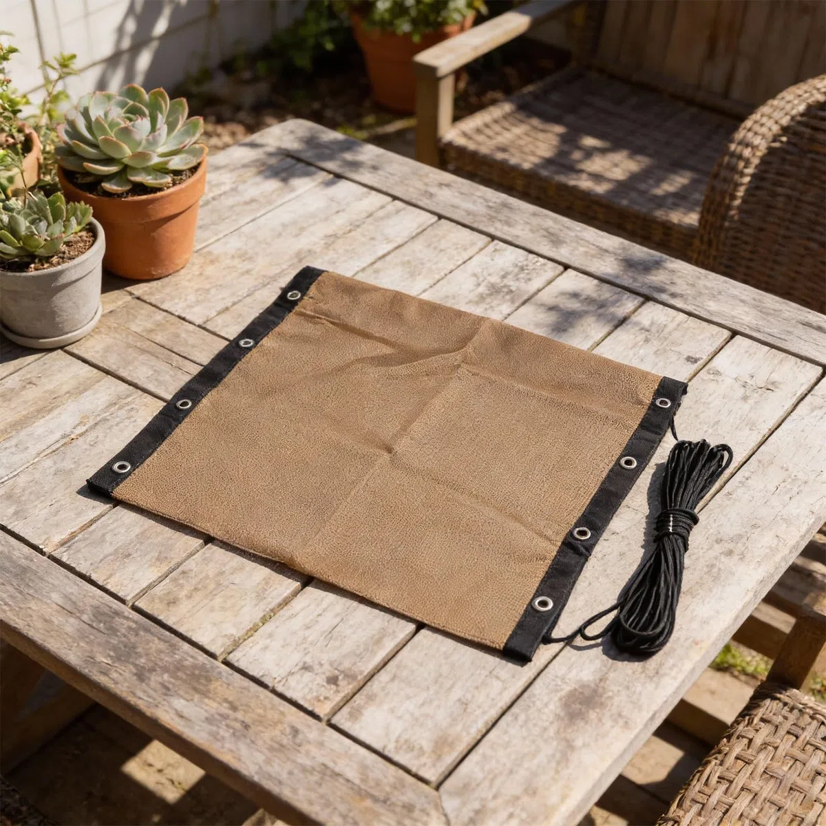 Copriseduta di ricambio per dondolo sospesa, 64 x 197 x 23 cm, base in tessuto resistente alle intemperie, per esterni, patio, giardino, con corda (kaki B)