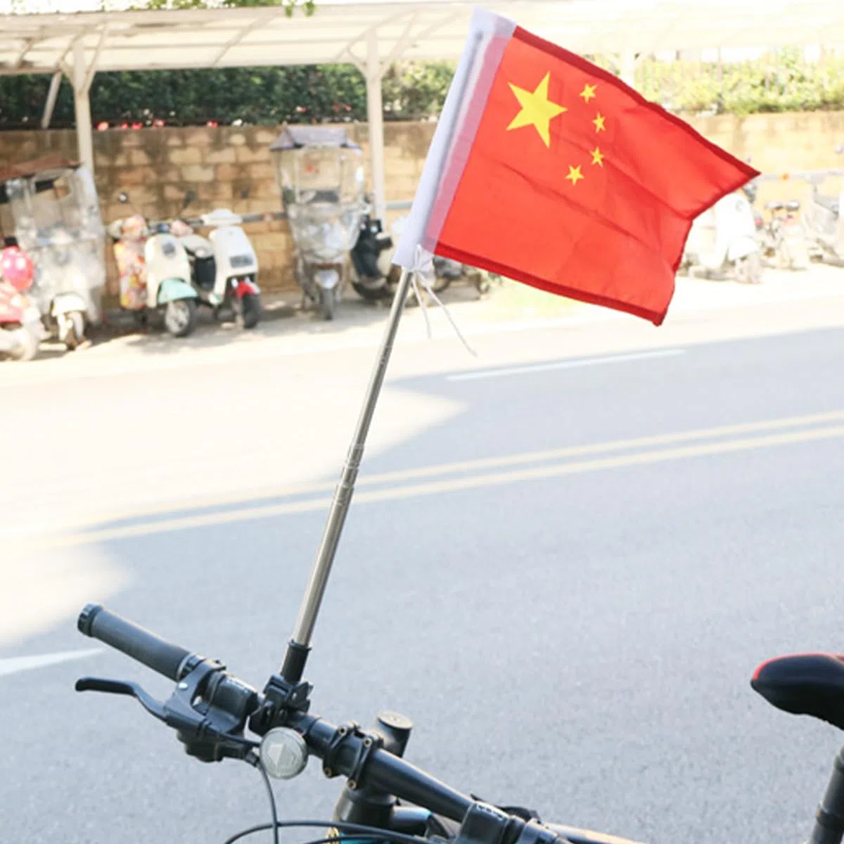 Asta portabandiera per motociclette, Supporto per Asta portabandiera per Esterni, 2 Pezzi Supporto telescopico per Asta Auto Supporto per Portapacchi Posteriore Accessori per Asta Auto