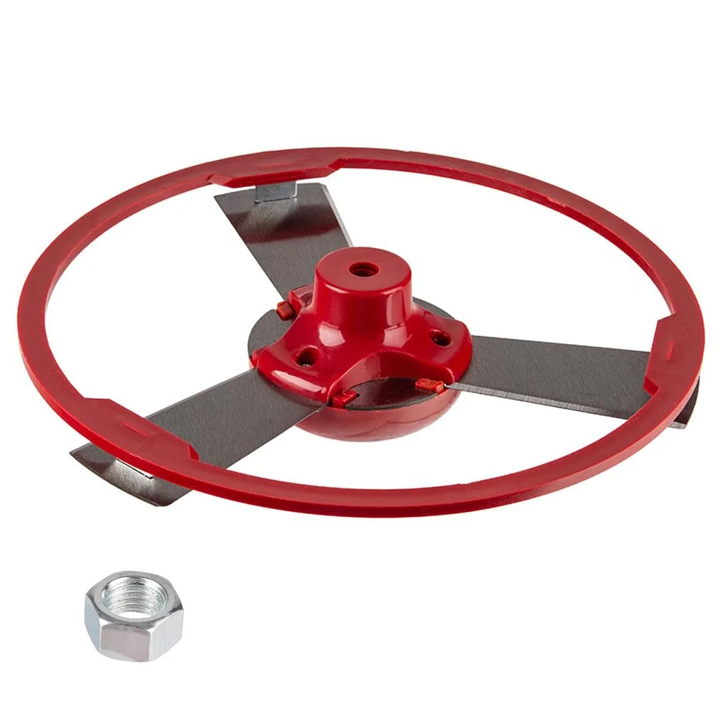 IMJ-Global Lama per Decespugliatore | Lunghezza Lama 85 mm| Larghezza Lama 37-49 mm | con Protezione Ø250mm