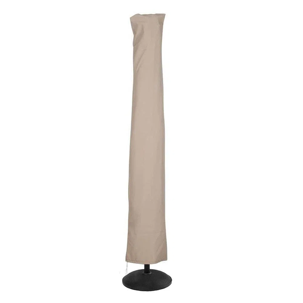 LZQpearl Copertura Ombrellone Impermeabile, Resistente Tessuto Antistrappo Resistente All'ombrello Copertura per Ombrellone A Sbalzo Extra Grande, Impermeabile, Antivento, Anti-UV (Beige,240 * 57CM)