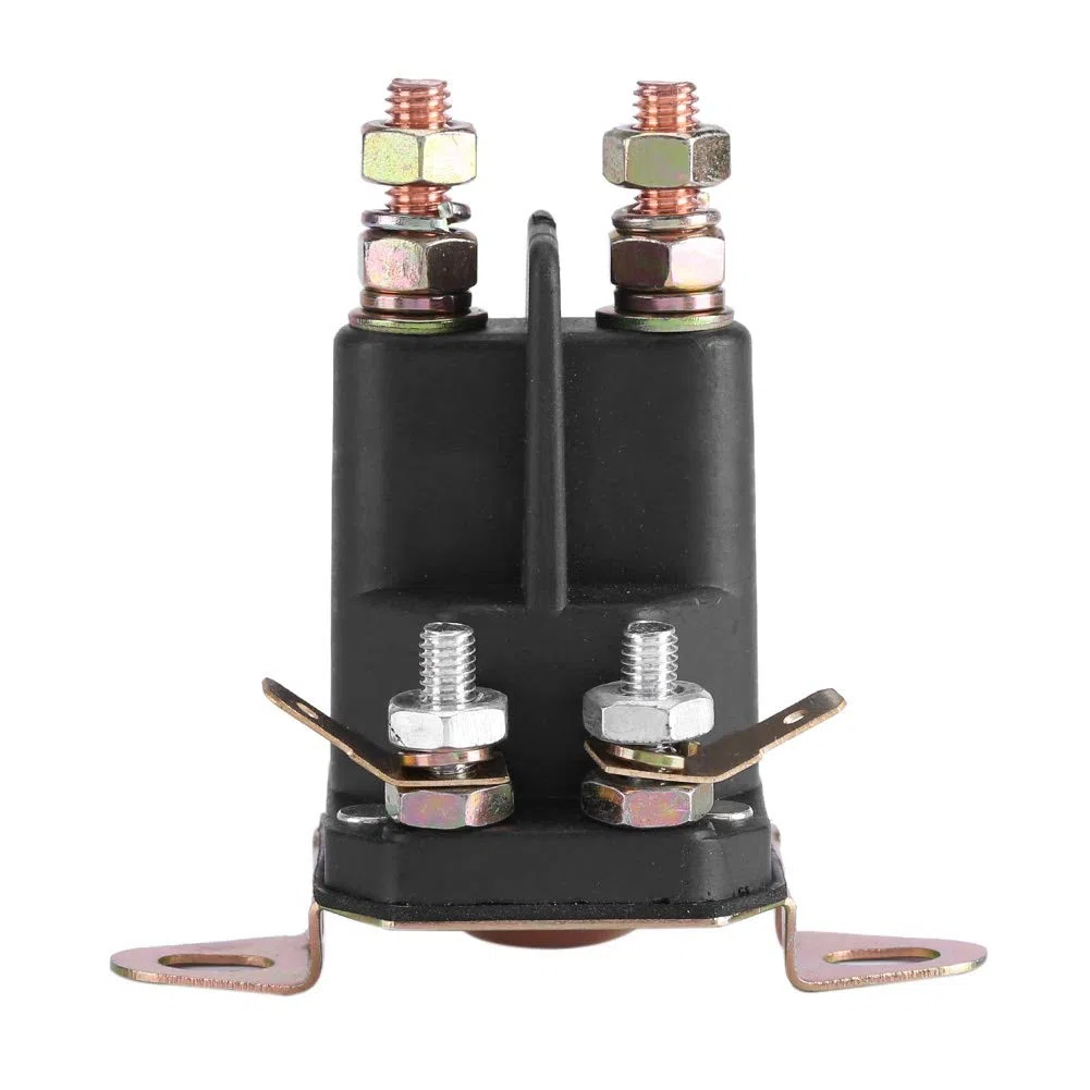 KIMISS Briggs And Stratton Solenoide di Avviamento Solenoide di Avviamento in Metallo Nero e Plastica 3 Poli Solenoide di Avviamento Universale 12V per 109946 146154 1753539