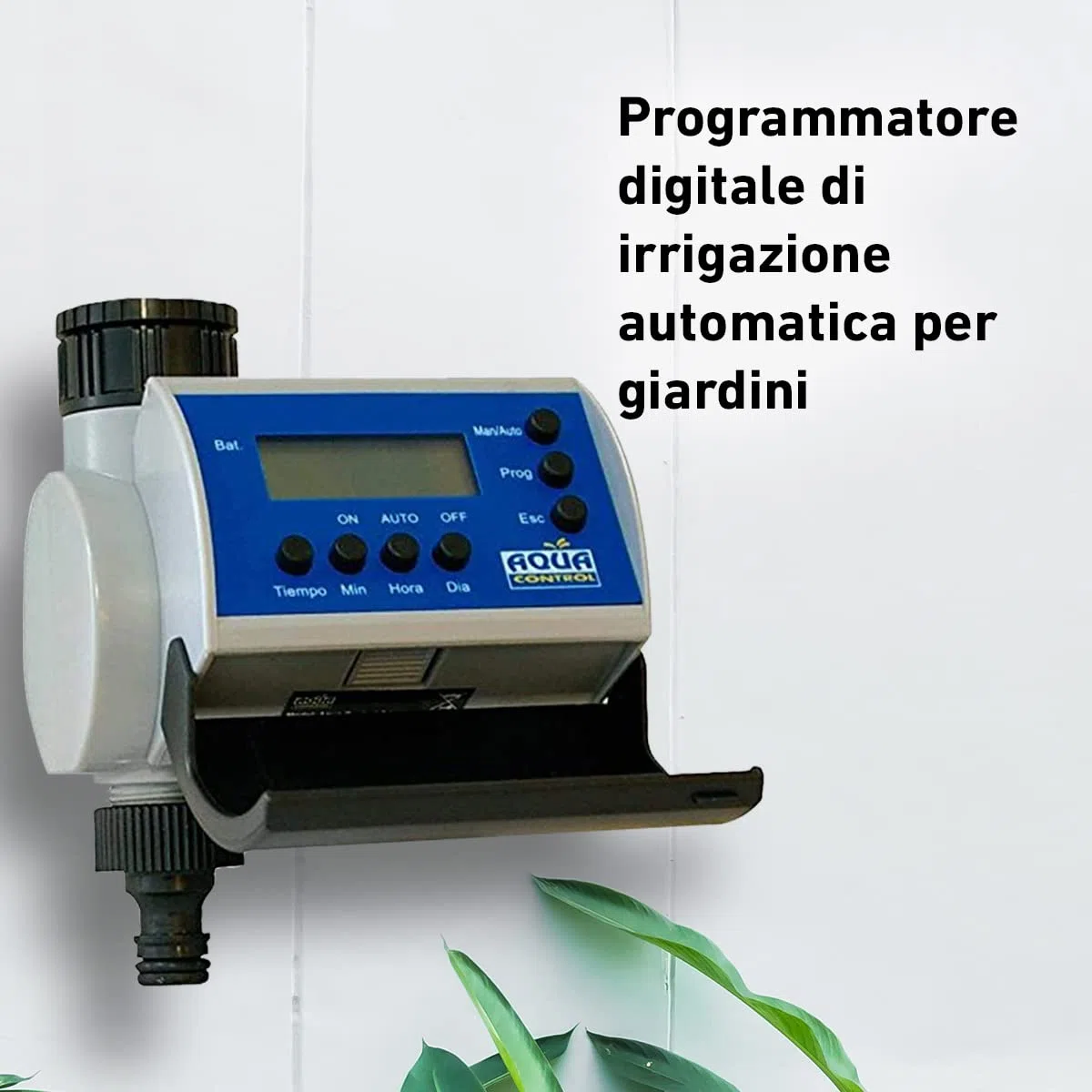 Aqua Control C4100 Programmatore d'Irrigazione per Giardino con display LCD fino a 8 Avviamenti al giorno