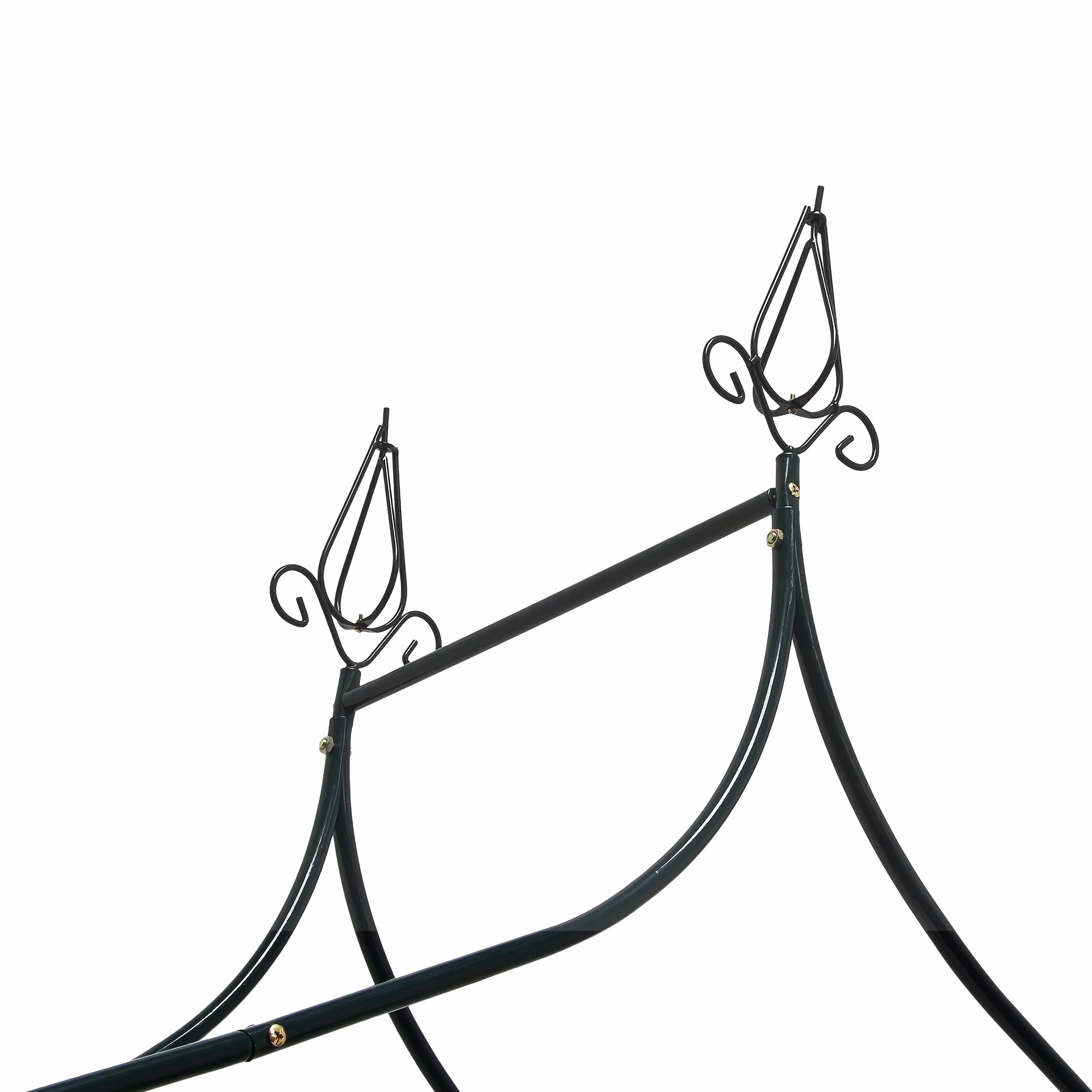 Relaxdays Arco per Rose Rampicanti, 255x140x38 cm, Struttura Resistente alle Intemperie, Design Romantico, Verde Scuro