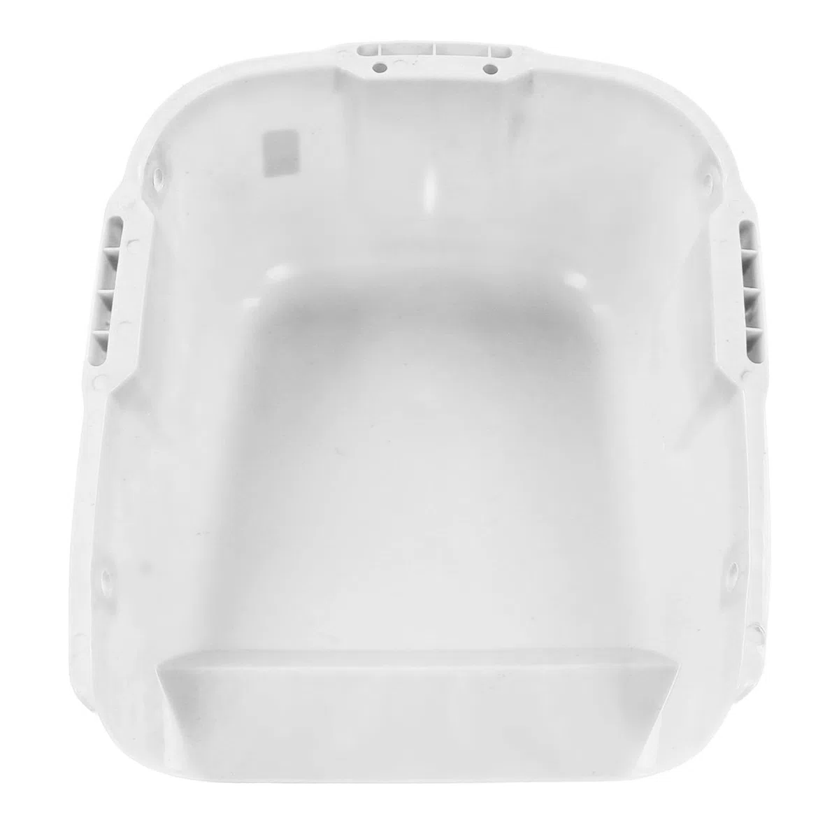 Cocoarm Paletta per Carichi Pesanti Paletta per Rifiuti Grande in Plastica PP 44 X 38 X 18 Cm Doppio Manico Grande capacità Resistente all'usura per l'essiccazione di Cereali Raccolta della (WHITE)