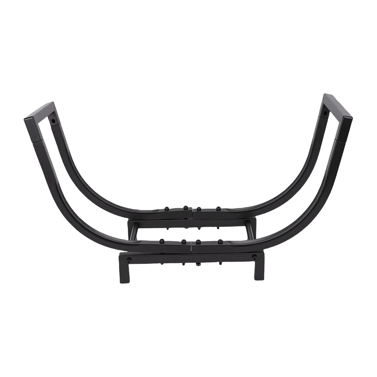Ejoyous Portalegna da Ardere Portalegna in Ferro 25 X 14,17 Pollici Organizzatore di Stoccaggio Aperto Telaio Stabile Design Salvaspazio per Interni Ed Esterni Camino Focolare Patio Utenti