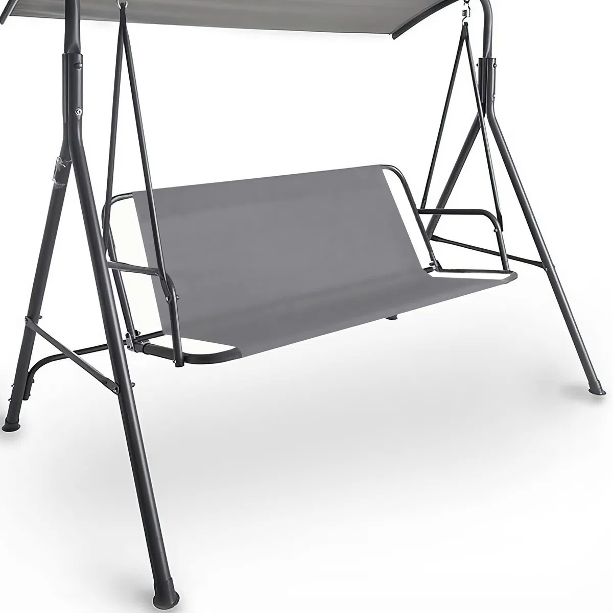 Copertura di ricambio per dondolo da giardino, in tessuto Oxford 600D, resistente e 600D, per dondolo da esterno, universale, 138x48x48 cm, colore: grigio
