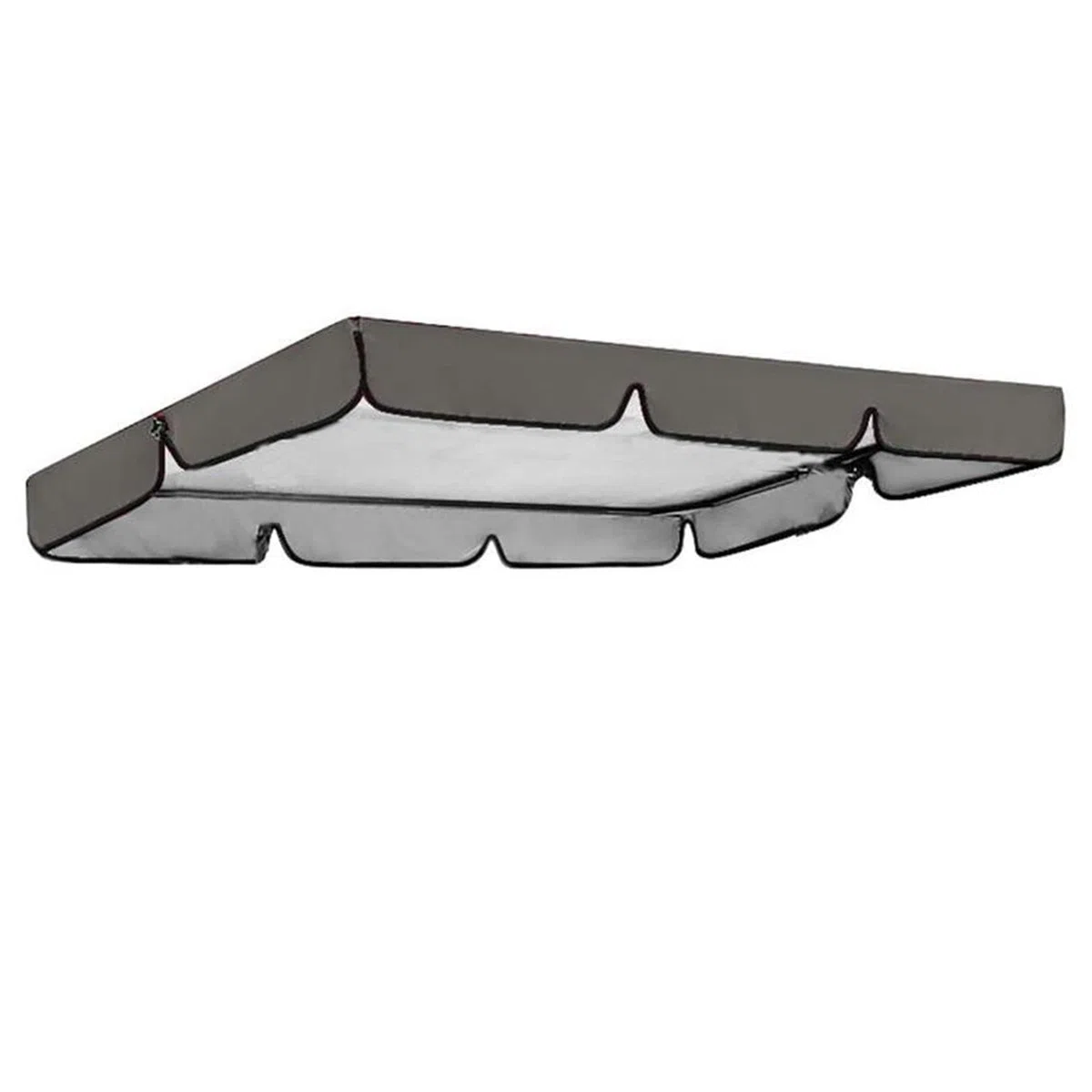 Tetto di Ricambio per Dondolo da Giardino,2/3 posti Tettuccio di Ricambio Universale per Dondolo da Giardino,210D Telo Oxford Impermeabile Anti-UV Copertura di Ricambio per Terrazza