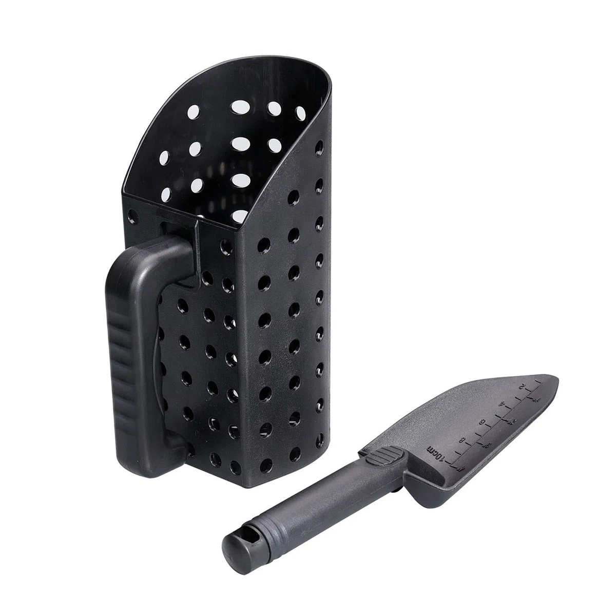 BuyWeek Set di Pale Paletta di Sabbia Strumento, 2 Pezzi in Acciaio Inossidabile ABS per Metal Detector