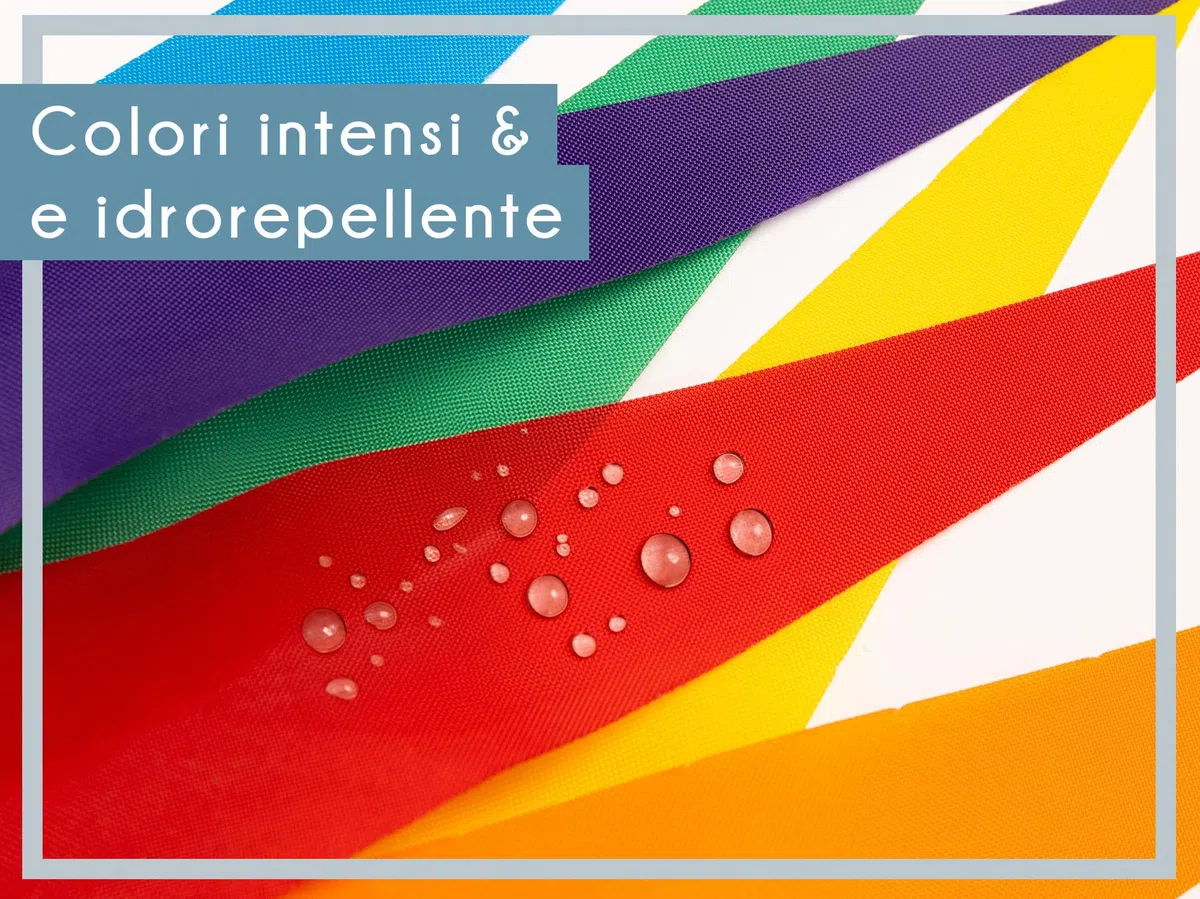 PHENO FLAGS Manica a vento arcobaleno, 95 cm - decorazione colorata per esterni da giardino - bandiera a vento per l'asta della bandiera, campanelli eolici e maniche a vento