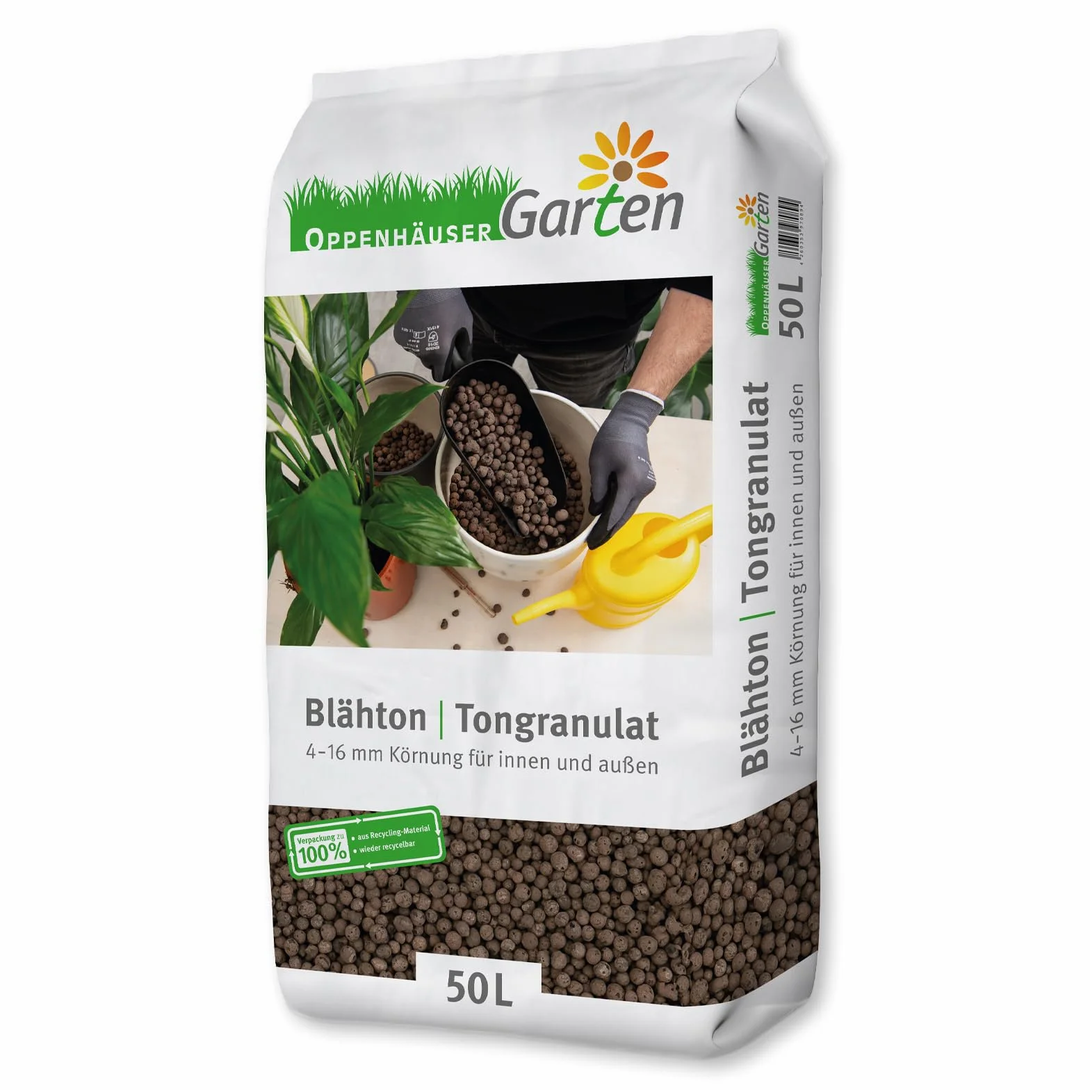 Argilla espansa 50L: Granulato di Argilla 4–16 mm per Giardino, drenaggio e Coltura idroponica in vasi da Fiori, Piante da Interno, per Uso Interno ed Esterno