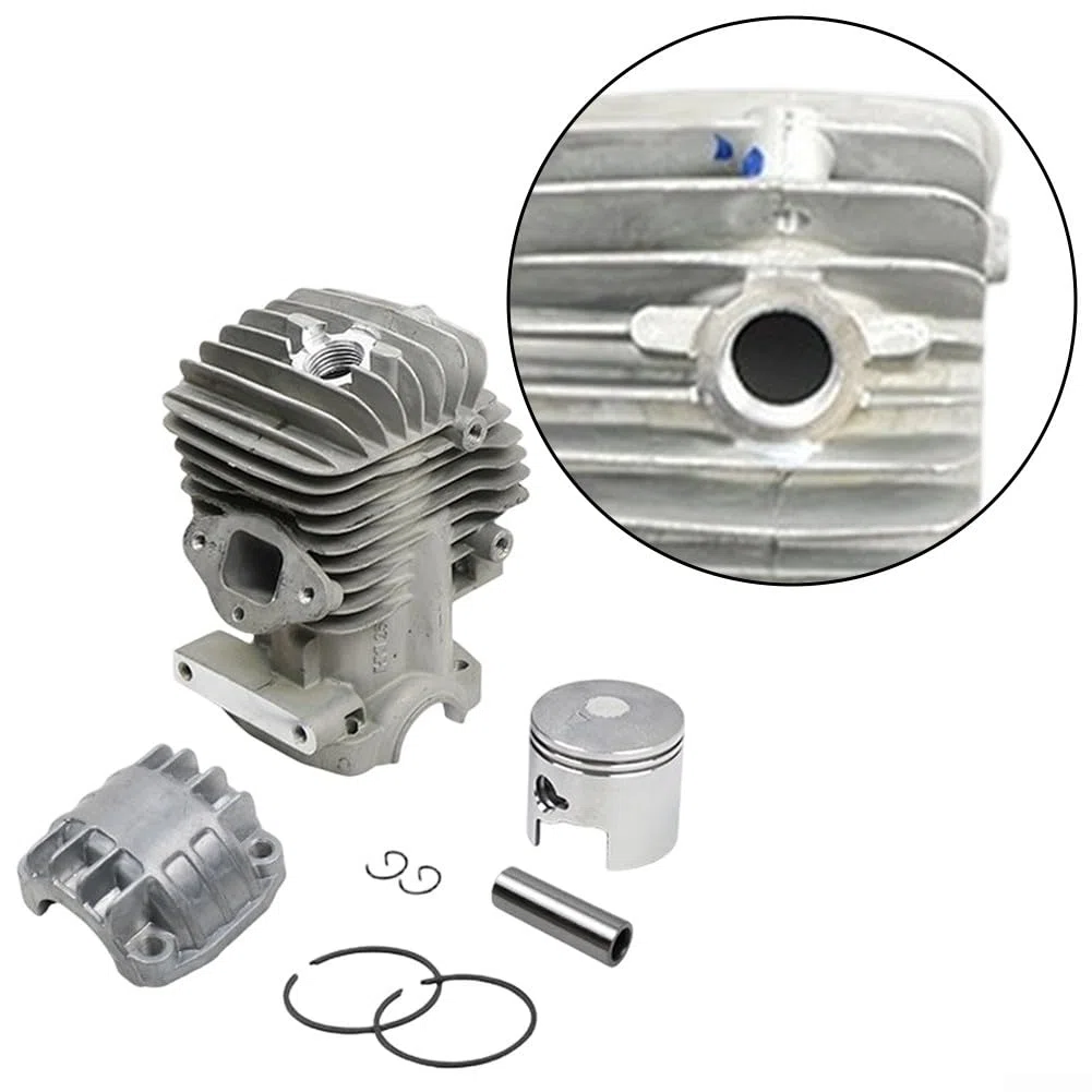 Cilindro per Kit Pistone, Kit Cromatura 34MM per motosega con una cilindrata di 2500 25Cc e Sopra per Vari Modelli
