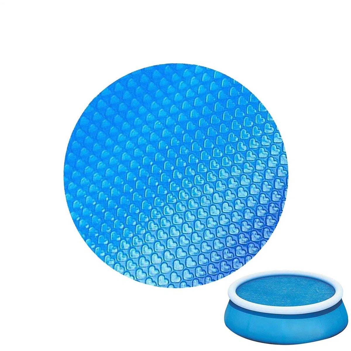 Copertura per piscina | Rivestimento per vasca da bagno con bolle – | Copertura per spa galleggiante a taglio libero – Coperta termoisolante per piscine sotterranee e fuori terra