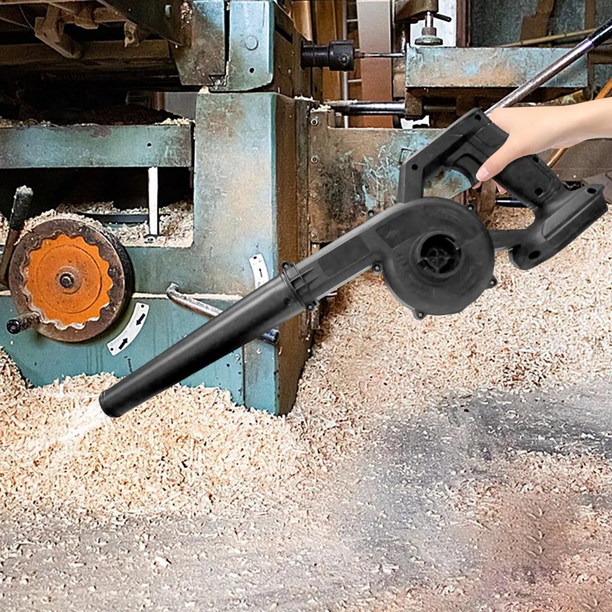 Soffiatore per Foglie Potente Elettrico a 2 Velocità | Aspirapolvere da Giardino Portatile per Manutenzione Pulizia Giardino Prato Cortile Auto Spolveratura