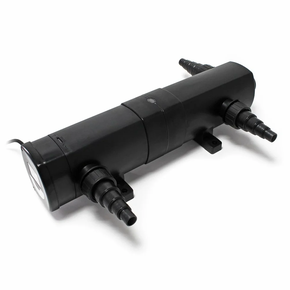 Set laghetto: Filtro bio 60000l con Pompa SuperEco, Tubo, Chiarificatore UVC 36W e Fontana