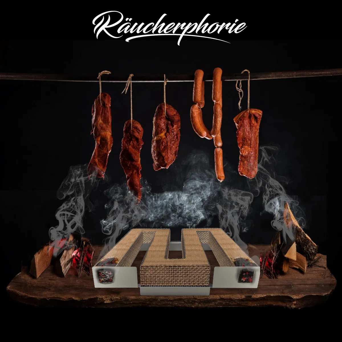 Generatore di affumicatura a freddo – Premium Sparbrand in acciaio inox con eBook per un risultato di affumicatura molto particolare – Generatore di fumo freddo di alta qualità ideale per barbecue