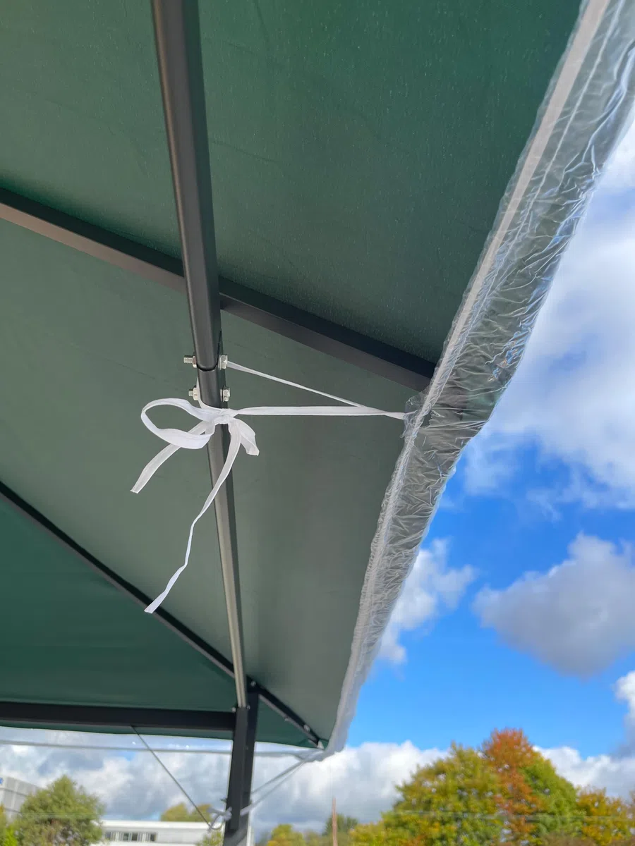 QUICK STAR Gazebo di protezione 3 x 3 m Nizza impermeabile trasparente