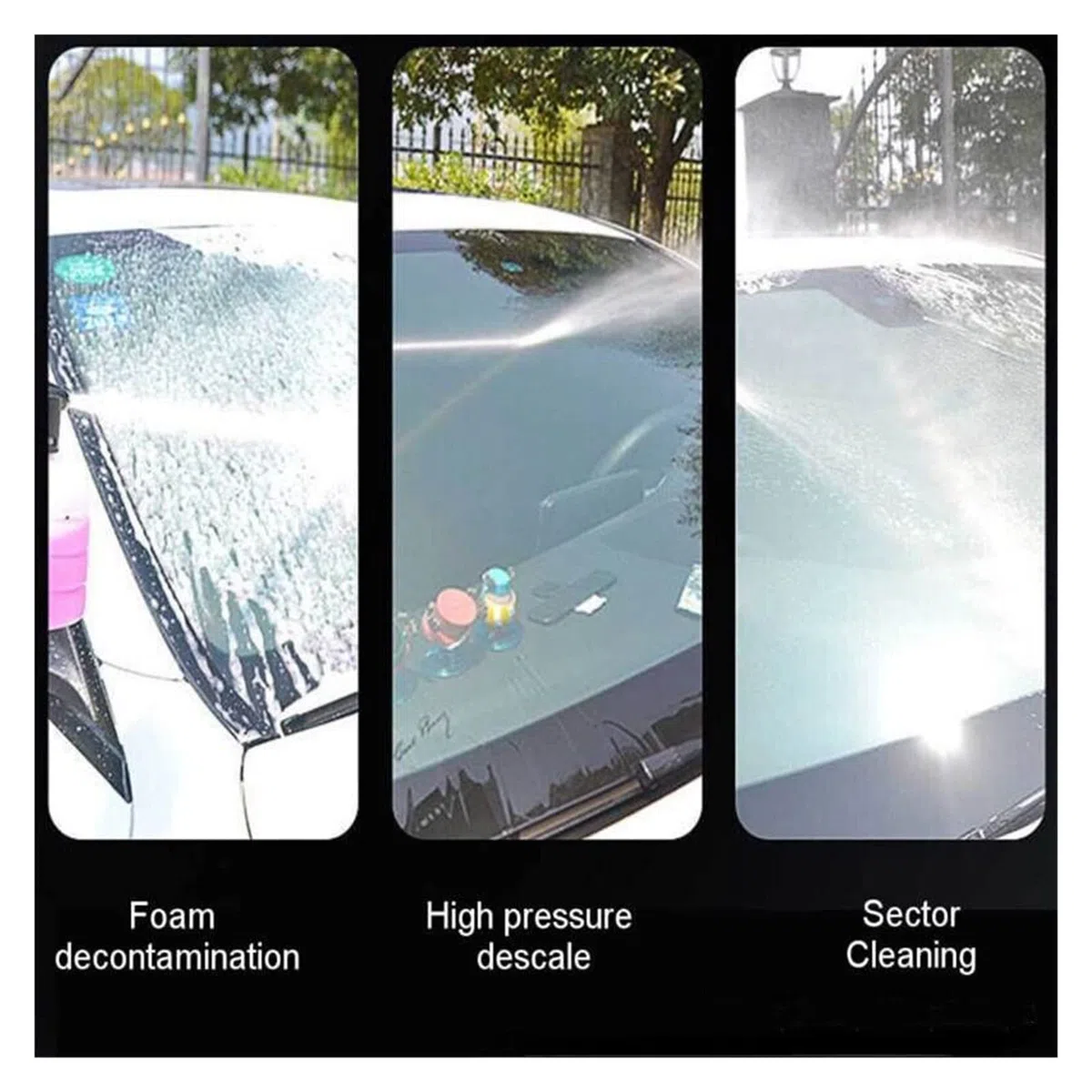 Idropulitrice Ad Alta Pressione Senza Fili Pistola Ad Acqua Ricaricabile for Lavaggio Auto Ricaricabile Pistola Ad Acqua da Giardino Regolabile for Batteria 36V(No Batteries)