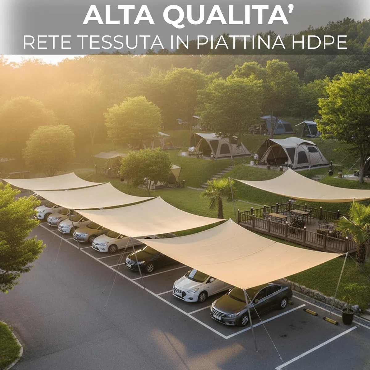 Rete Ombreggiante in Rotolo Varie Dimensioni Telo Rete Frangivista Ecrù 80gr/mq Schermatura 90% in Piattina HDPE con Cimosa e Asole Ideale per Parcheggi,Campeggi,Terrazze,Serre (1,5x50 MT)