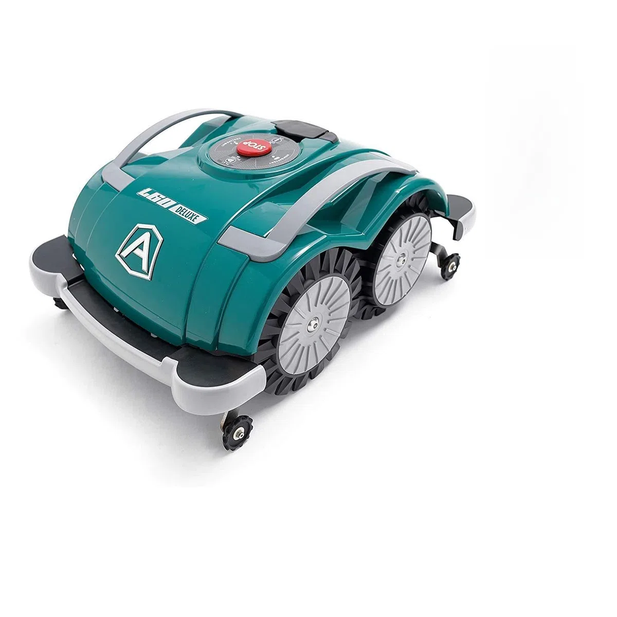 Robot rasaerba Ambrogio L60 DELUXE, robot tosaerba da giardino senza installazione filo perimetrale, robot impermeabile per prato copre un'area di 200mq,robot da giardino pronto all'uso con bluetooth