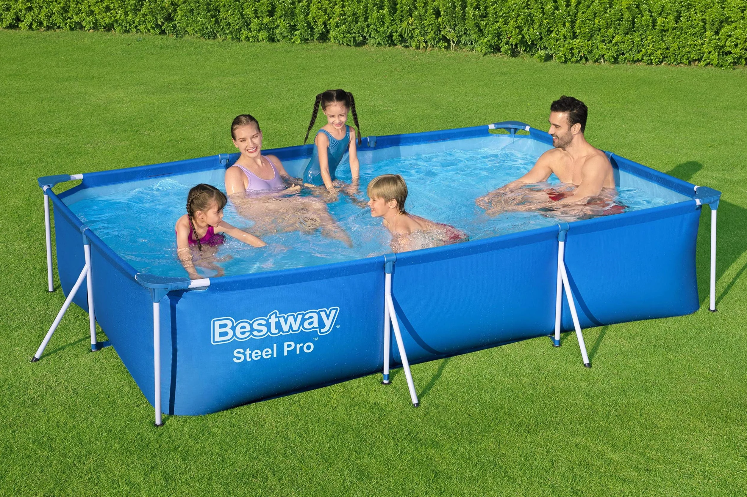 Bestway 56404 Piscina Fuori Terra Steel Pro Rettangolare Da 300x201x66