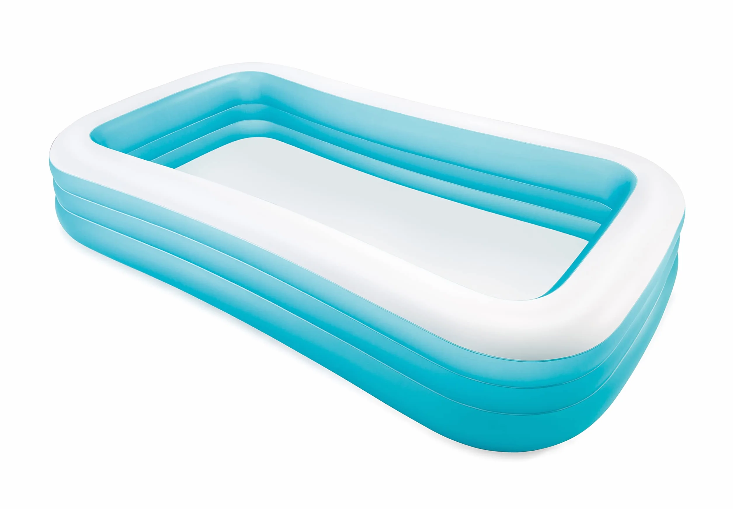 Intex 58484NP - Piscina Gonfiabile Family, Vinile, Azzurro/Bianco, 305x183x56 cm
