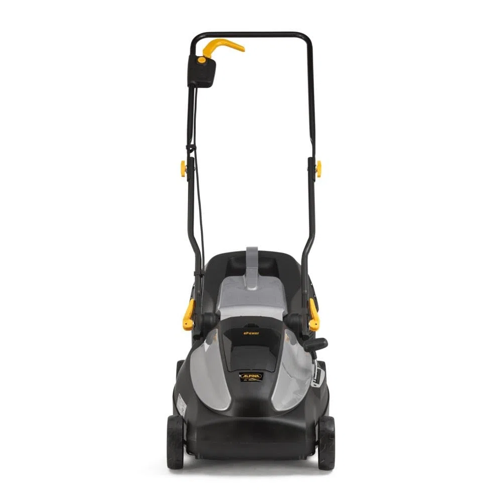 Alpina AL 3820 Li Kit Tagliaerba A Batteria, 2 Batt. 4 Ah + Caric., 38 Cm – Sacco 40 L, Regolaz. Central. 6 Posiz. – Ideale Per Giardini Compatti