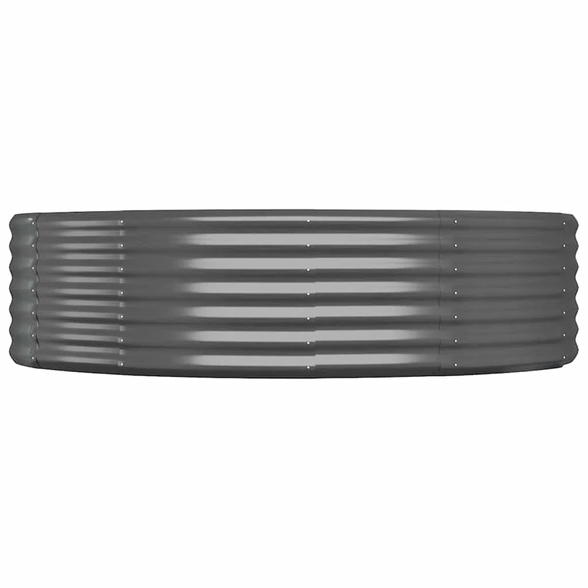 Gecheer Letto rialzato giardino, fioriera da esterno in acciaio zincato 214x140x36 cm, struttura robusta per piante aromatiche, orto domestico, fiori da balcone