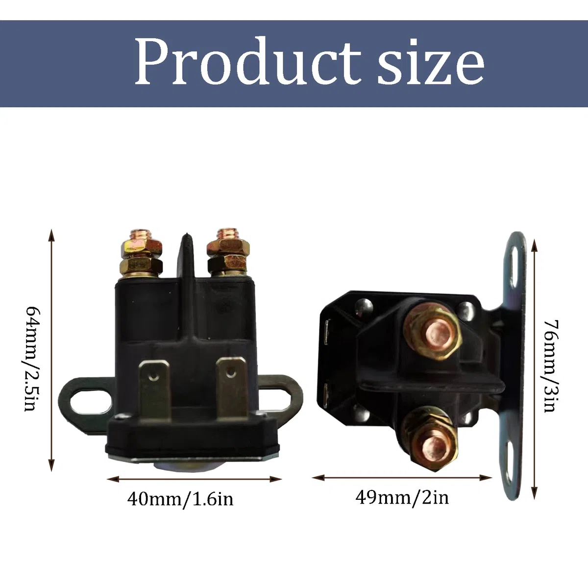2 relè solenoide, 862-1211-211-16, relè solenoide di avviamento, 12V, per Trombetta Cub Cadet AM138068 725-04439 LA100 LA105 LA110 LA115 LA120 LA120 LA115 25