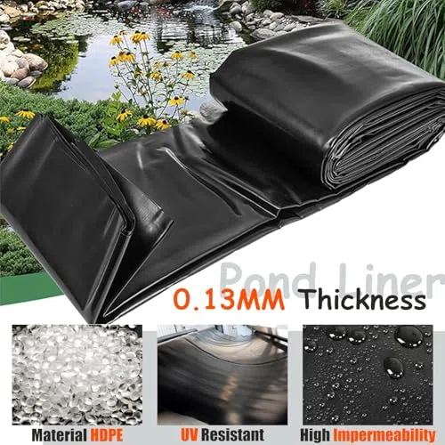 Telo flessibile per stagni esterni, cascate, fontane e laghi artificiali, materiale impermeabile