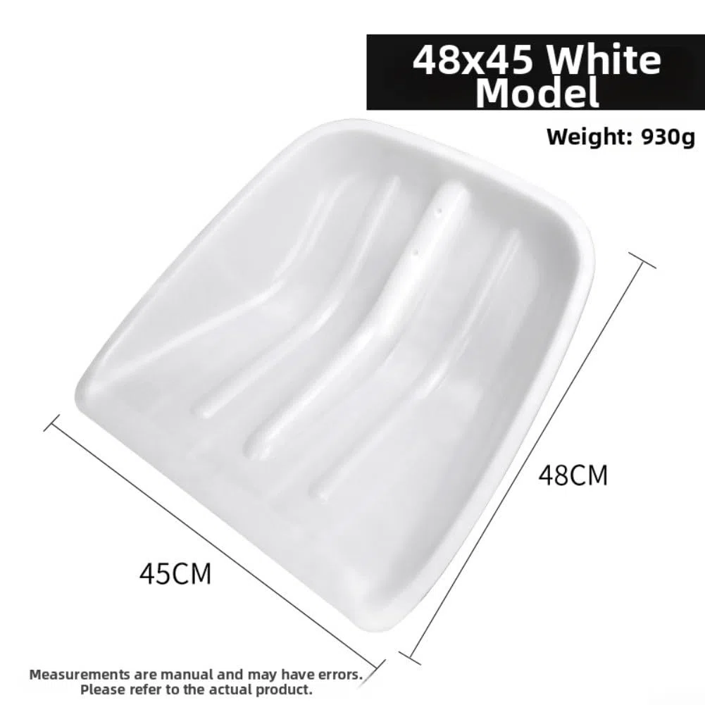 Pala leggera in plastica ispessita per la rimozione di neve e ghiaccio con design sicuro con bordi arrotondati, ideale per vialetti, vicoli, pollame e trasporto del suolo in giardino (verde)