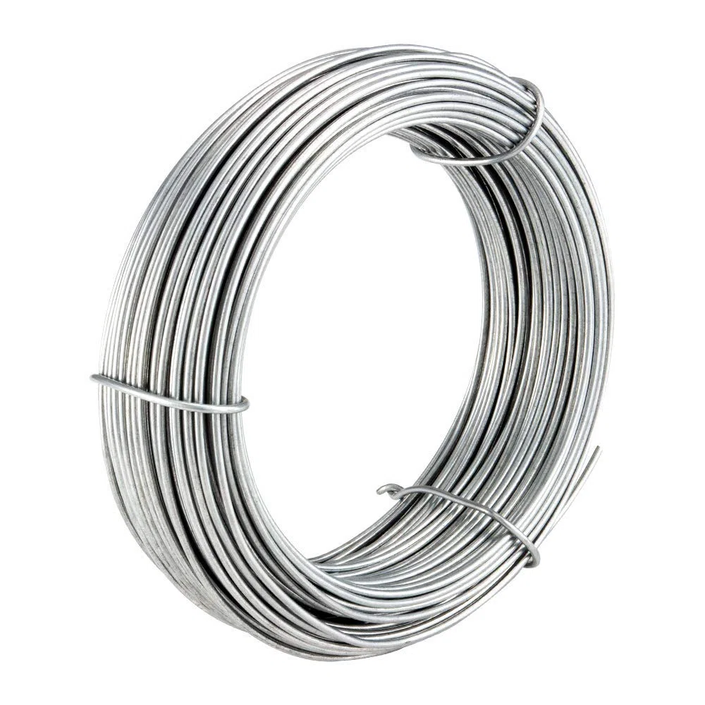 Amagabeli Garden Home Filo di ferro da giardino zincato, 2,2 mm, peso 5 kg, filo di tensione rotolo di filo di ferro metallico rivestito per recinzione WR2 DA098