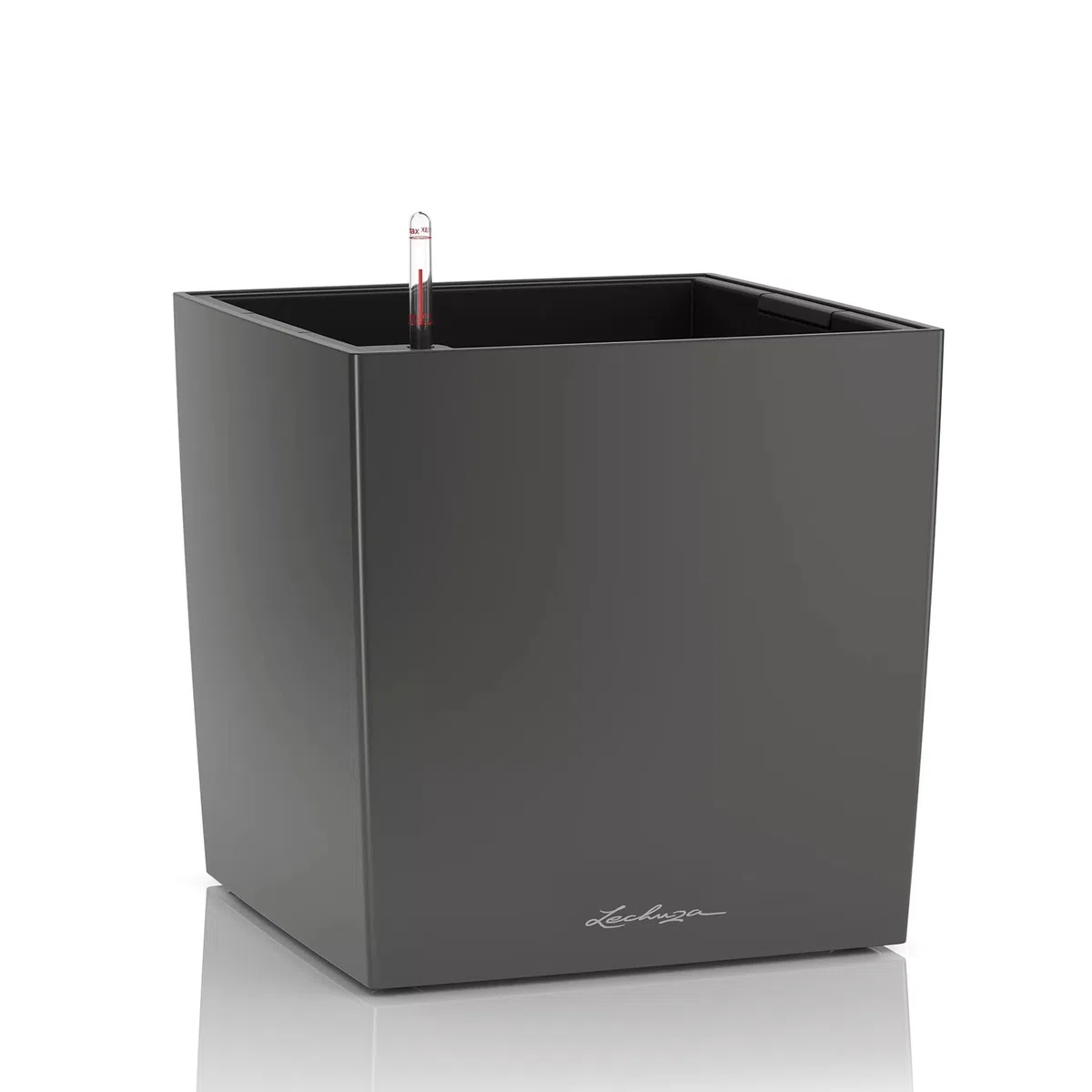 LECHUZA CUBE Premium 50 antracite metallizzato 16563