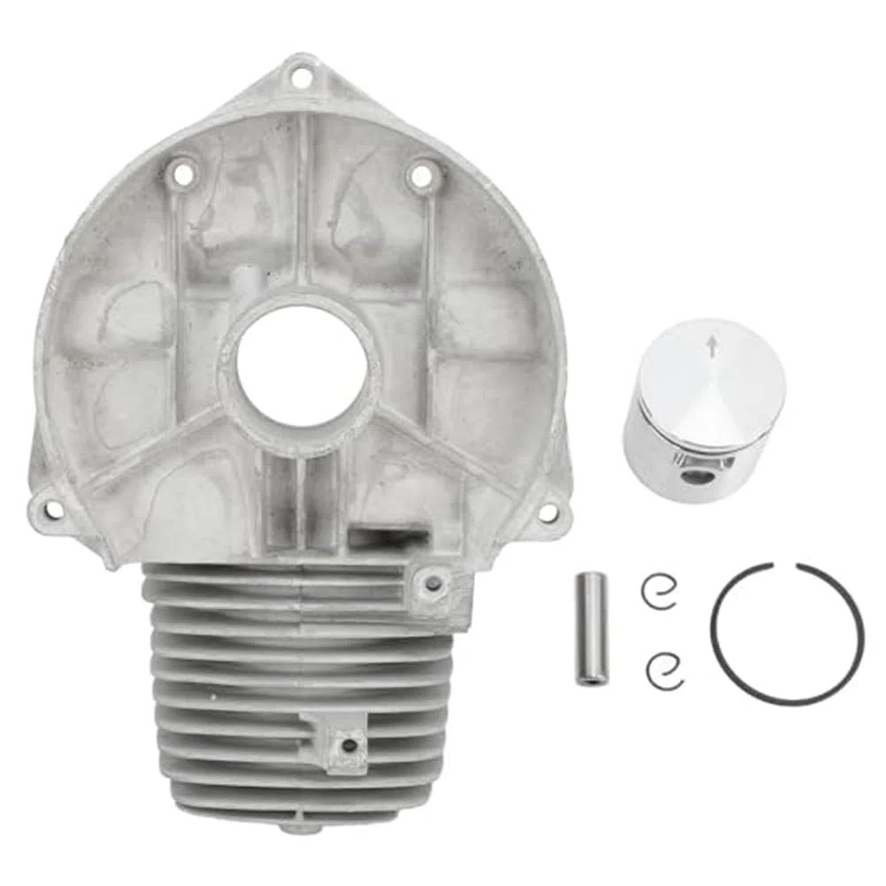 Kit di Ricambio Pistone Cilindro per Oleo Sparta 25/25TR/26/250/250TR/250T/260 & Efco 8200/8220/8260 – Kit di Riparazione Motore in Metallo 7 Pezzi