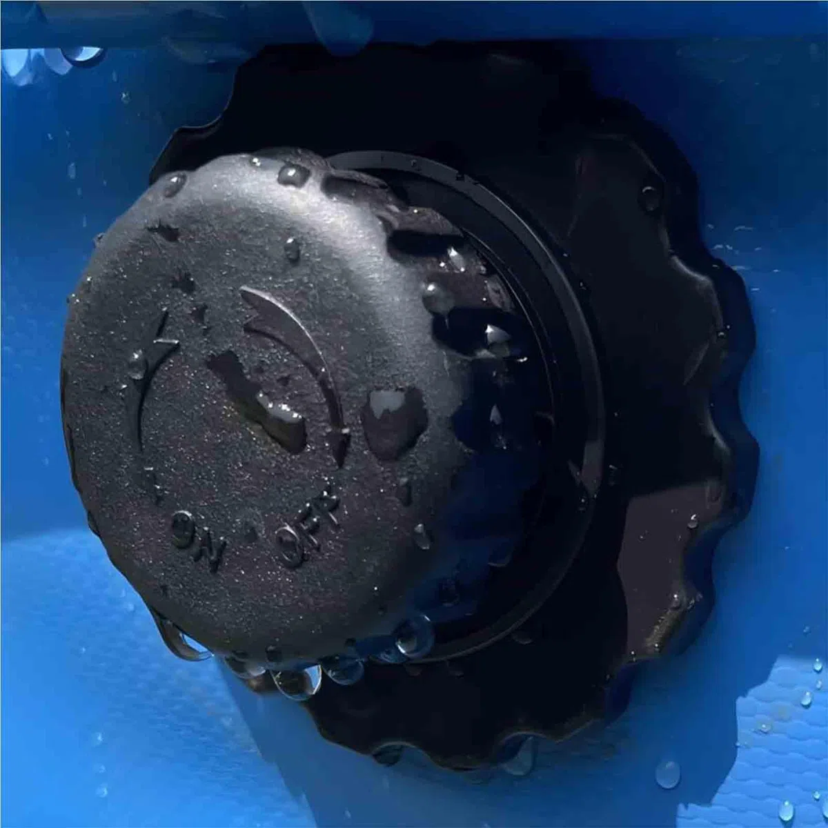 Stagno per pesci in tela con rivestimento in PVC e telaio stabile, vasca rotonda per piscina esterna con valvola di scarico, per acquacoltura, allevamento di koi, irrigazione