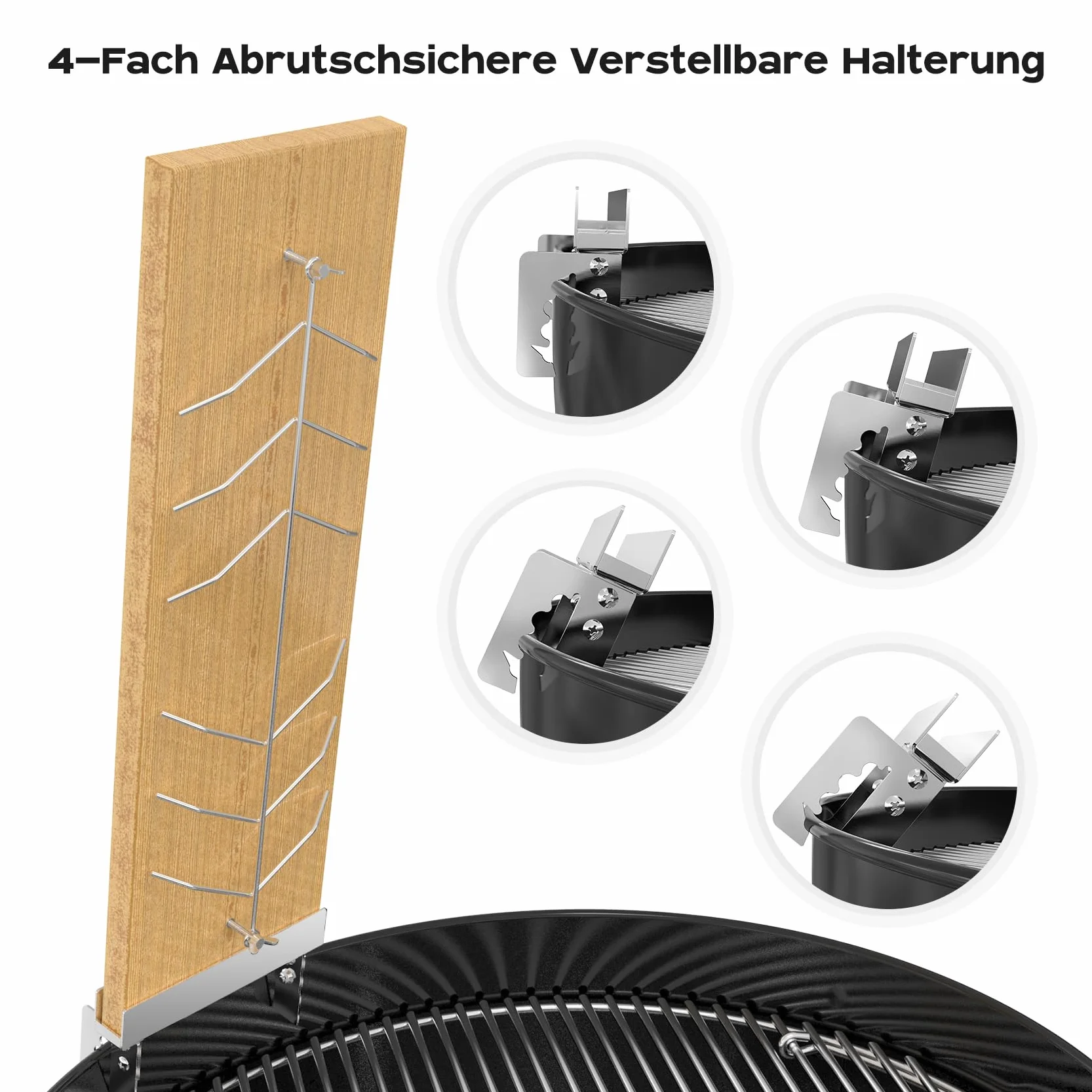 onlyfire Set di 2 Tavoletta per Salmone alla Fiamma, con 2 Set di Robuste Staffe Regolabili in Acciaio Inossidabile,Tavola di Incenso di Cedro Rosso Naturale,per Grill, Braciere