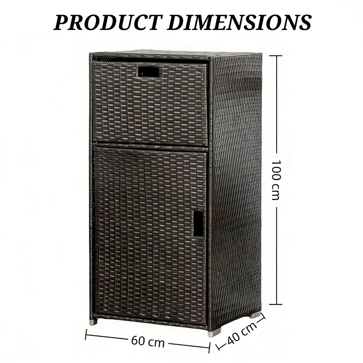 Portasciugamani da esterno con ripiano e cassetto, porta asciugamani a bordo piscina, per spa, patio e spiaggia, design resistente ed elegante