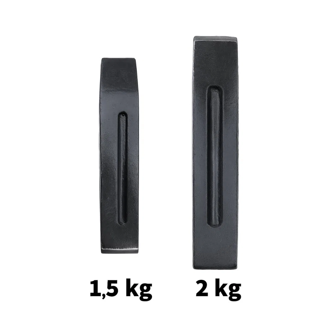 Cuneo Spaccalegna in Acciaio Forgiato e Temprato 2 kg – Verniciatura a Polvere Epossidica Antiruggine – Utensile da Spacco Legna Professionale