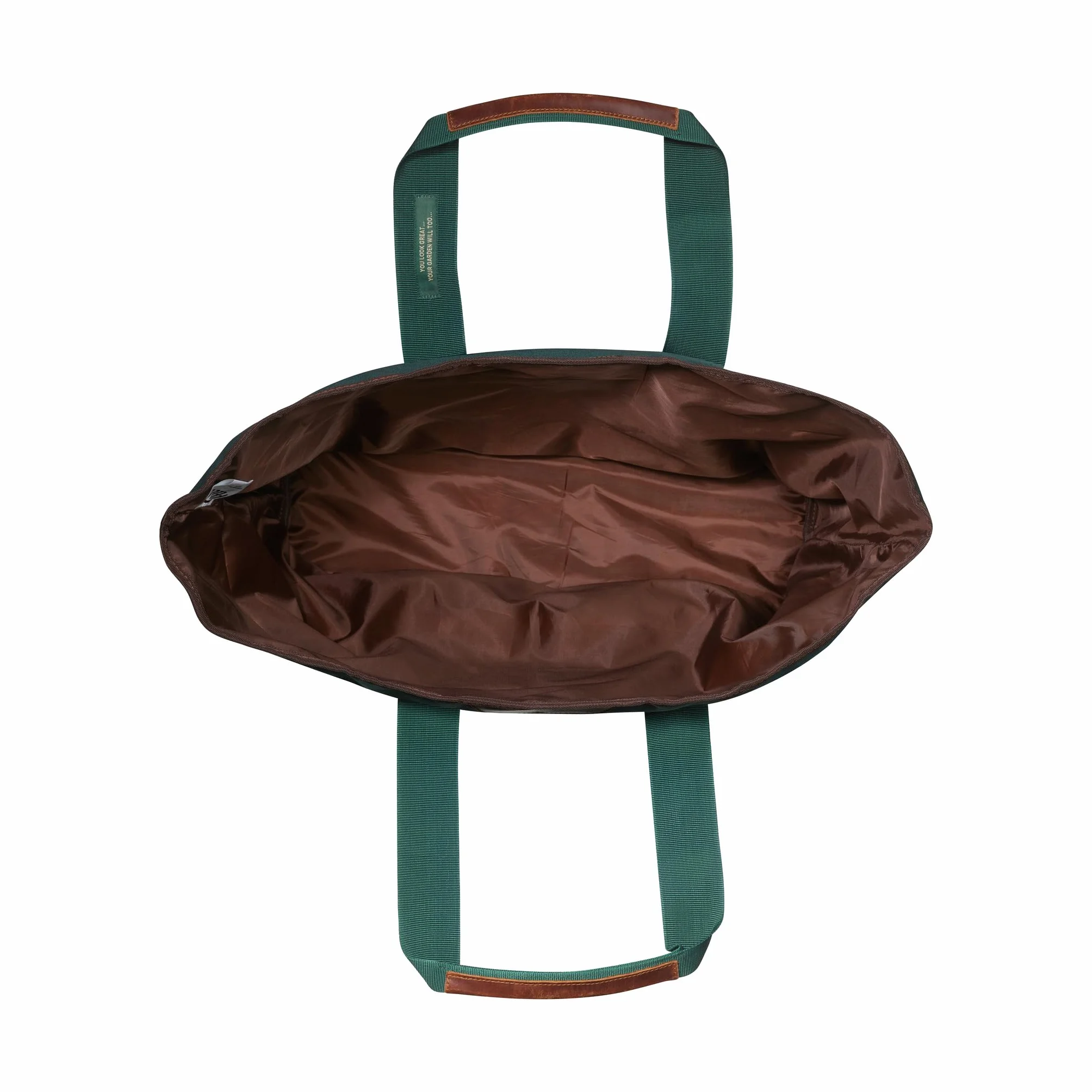 FELCO 481 Borsa Multiuso da Giardino, Tela Idrorepellente, Tasche in Pelle di Bufalo Cerata, Fondo in Pelle Nera, Cinghie Elastiche Dori, 500mm, Design Lifestyle e Pratico