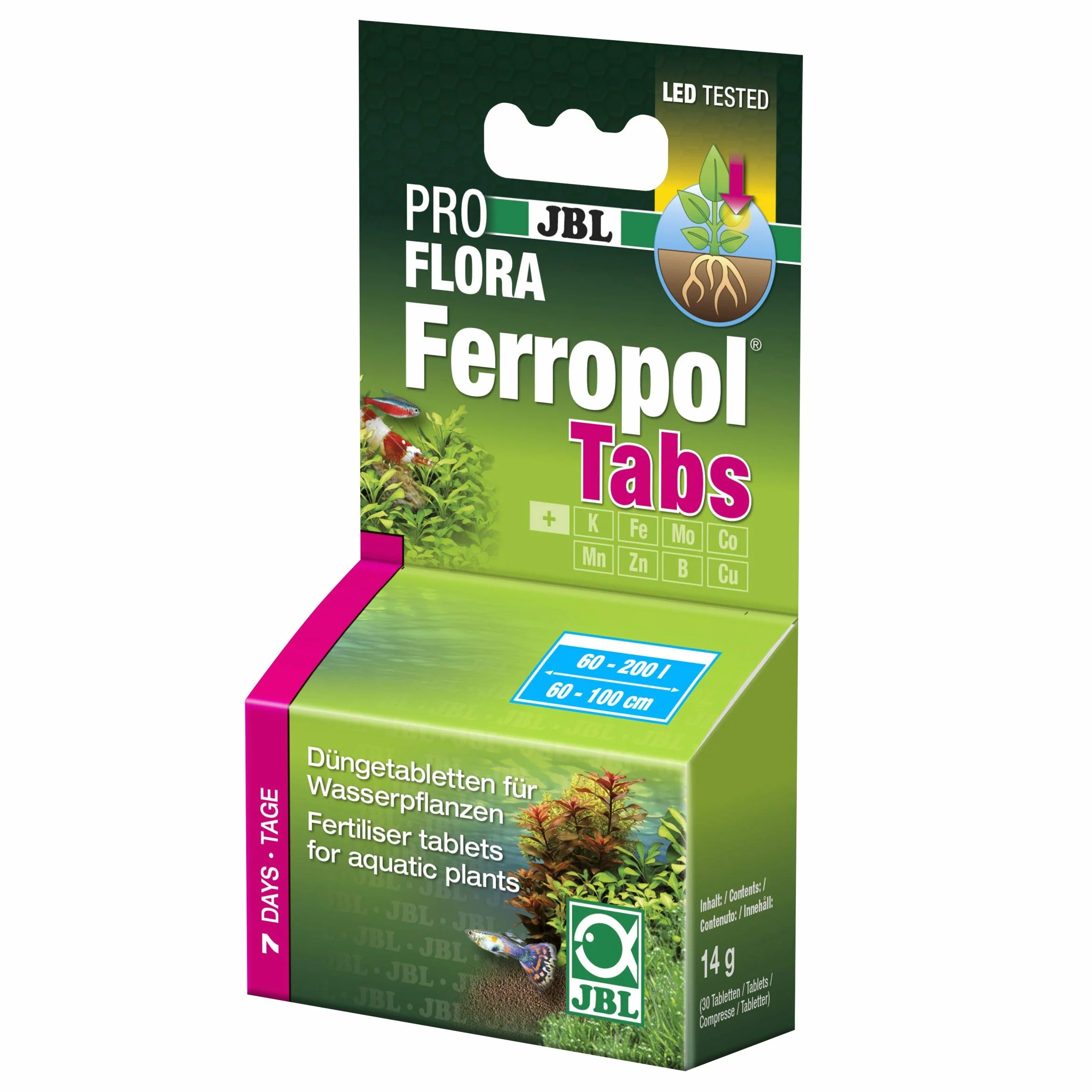 JBL - Fertilizzante per Piante per acquari d'Acqua Dolce FerropolTabs 2020000", 30 compresse