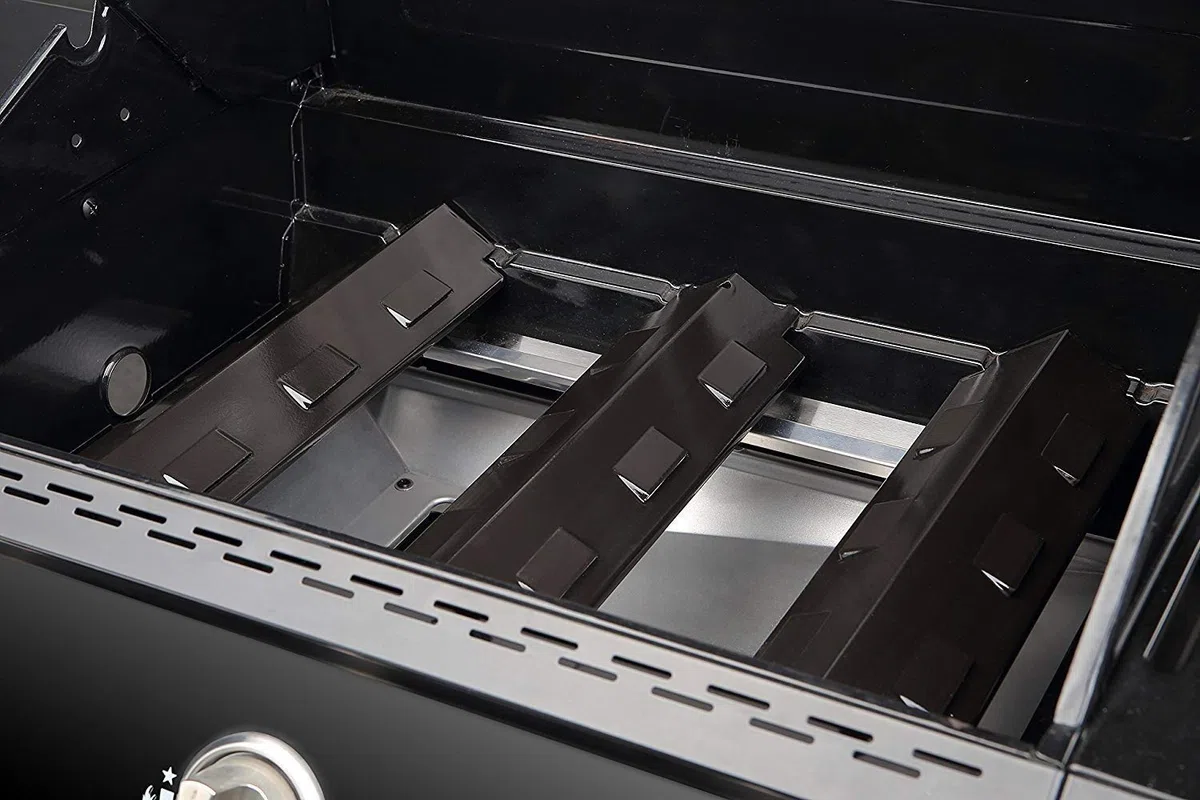 98531 (3-Pack) Porcelain Steel Piatti Caldi di Ricambio per Sochef, Campingaz, Char-Broil, Broil-Master, CCLIFE e Altri Modelli di Griglie