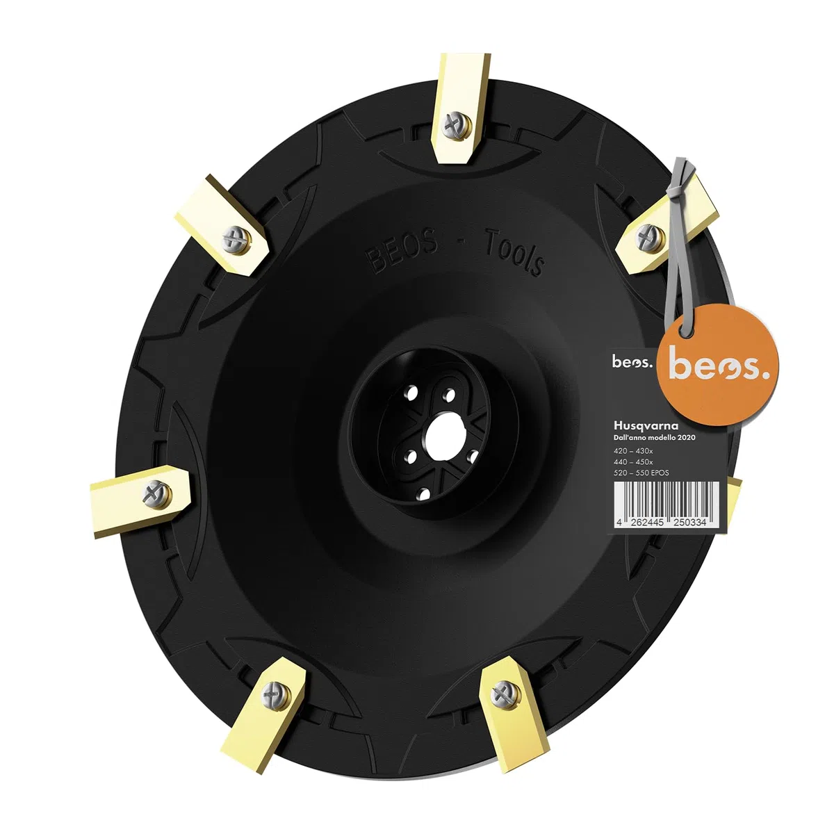 BEOS Disco Porta-Lame modificato per Robot Tosaerba Premium - Disco Porta-Lame Rinforzato con Fibra di Vetro per 7 Lame - Husqvarna 315x|420|440|430x|450x|520 EPOS|550 - Ø 222 mm