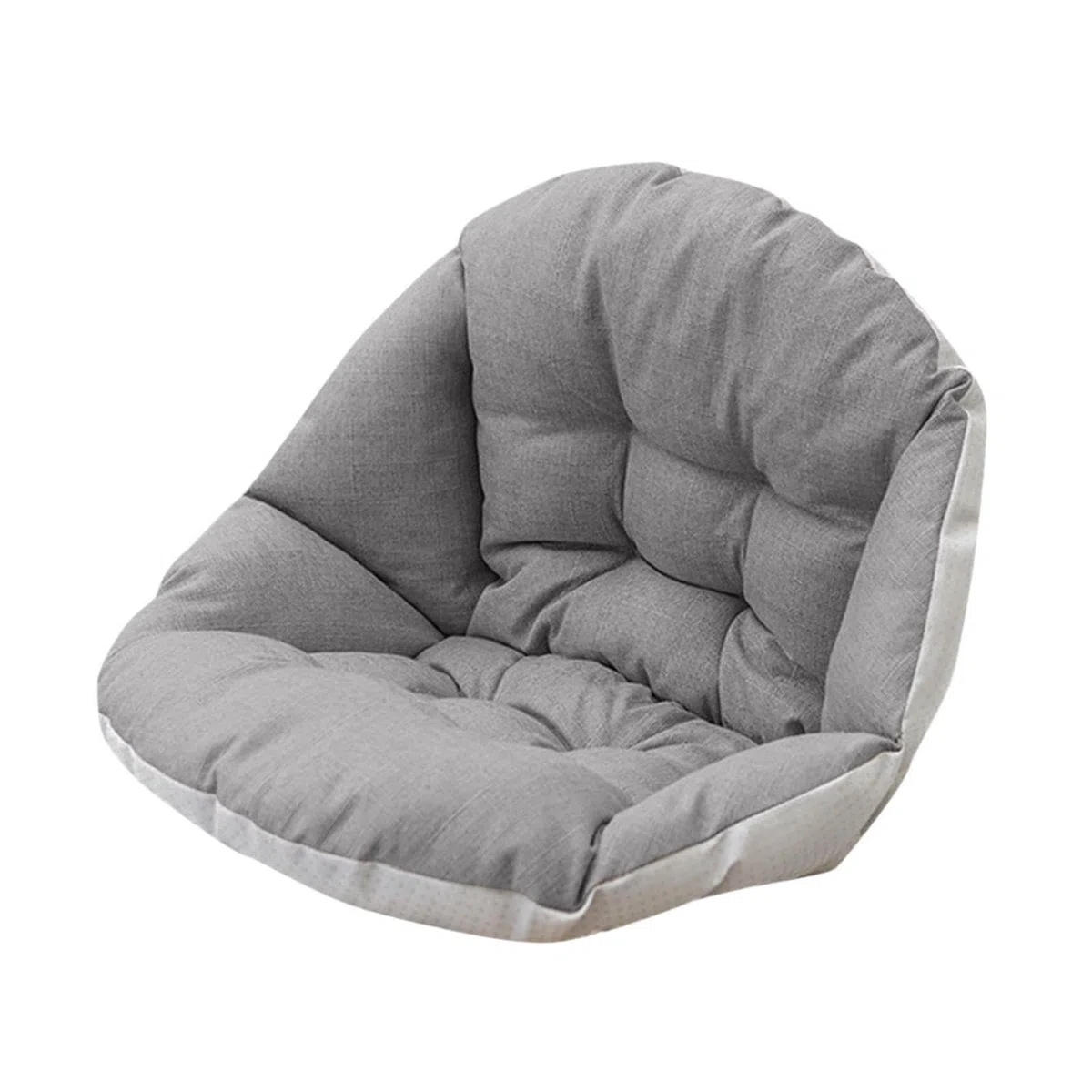 Cuscino per Sedia a Dondolo Amaca, Cuscino per Seduta, Comodo con Cinghia, Cuscino per Seduta a Cestino Sospeso per Soggiorno E Giardino, Grigio