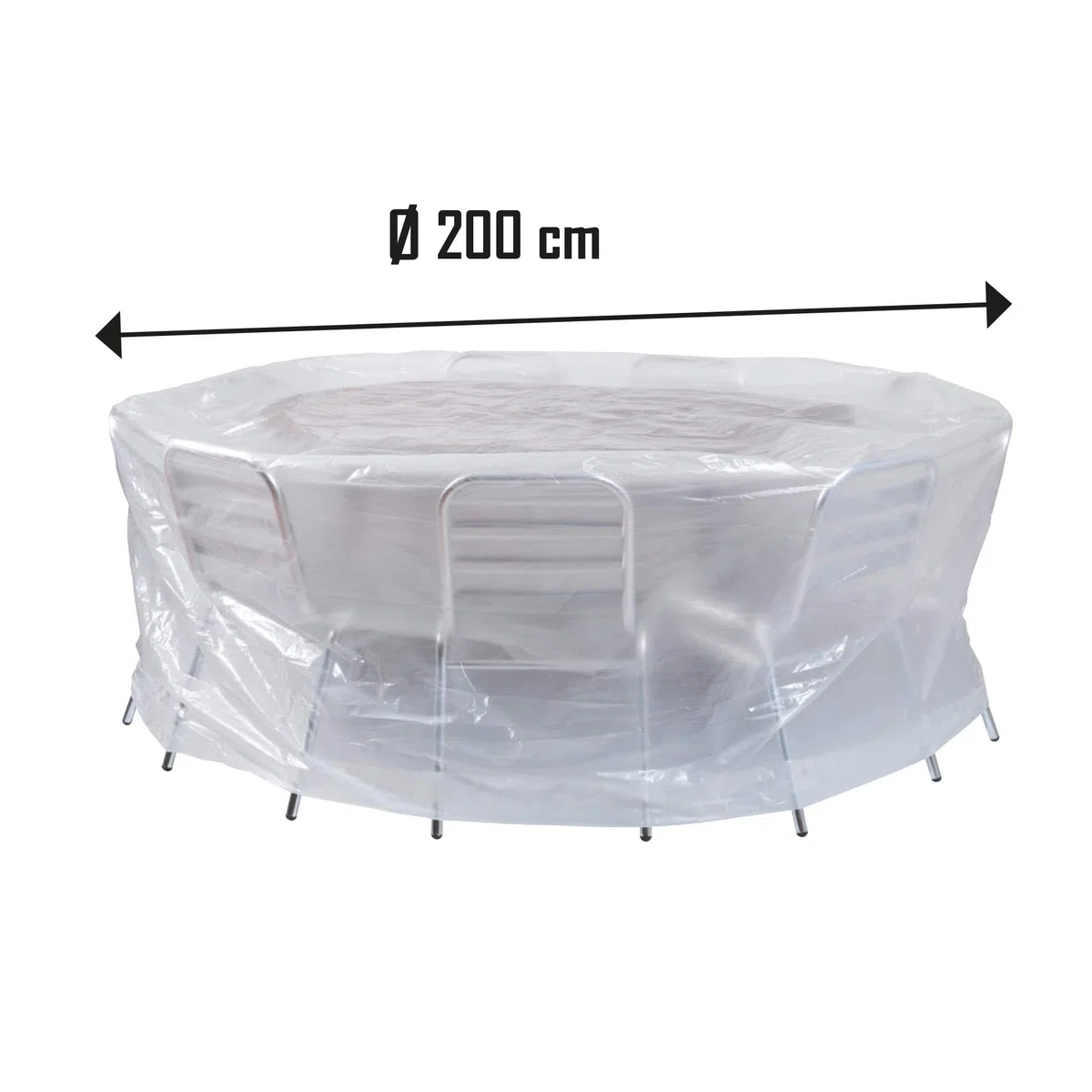 Copertura per tavolo rotondo Ø 200 x 80 cm