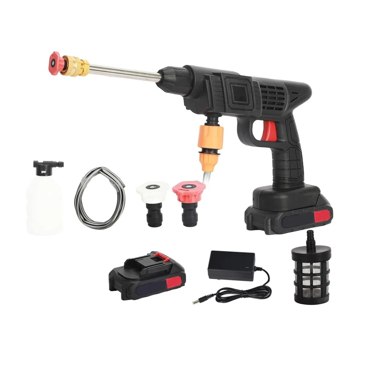 Pistola For La Pulizia Della Rondella Ad Alta Pressione Portatile For Lavaggio Elettrica For Auto Ricaricabile Acqua Senza Fili Pulizia Potente